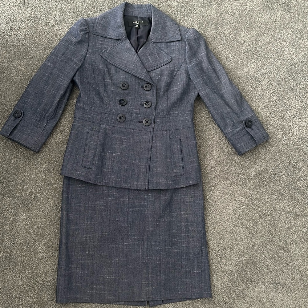 Nine West 2 Piece Suit 4P Cotton blend
